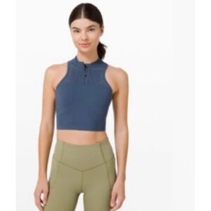 Lululemon Unleash Strength Bra Size 12 Iron Blue